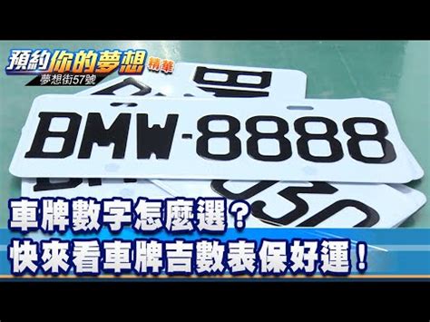 車牌6個數字|好運車牌號碼選購指南：解讀車牌數字的吉利寓意 